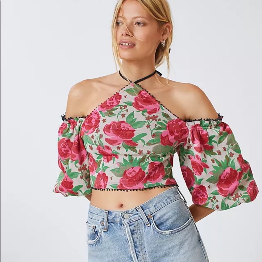 ✨ Anthropologie Frida Halter Top Sz L